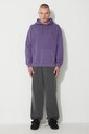 Pamučna dukserica Gramicci One Point Hooded Sweatshirt G303.FT ljubičasta AW24
