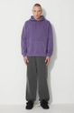 Gramicci felpa in cotone One Point Hooded Sweatshirt G303.FT violetto AW23