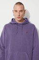 Pamučna dukserica Gramicci One Point Hooded Sweatshirt G303.FT ljubičasta