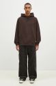 Gramicci cotton sweatshirt One Point Hooded Sweatshirt G303.FT brown