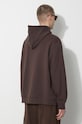 Βαμβακερή μπλούζα Gramicci One Point Hooded Sweatshirt G303.FT καφέ AW24