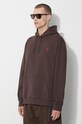 Ρούχα Βαμβακερή μπλούζα Gramicci One Point Hooded Sweatshirt G303.FT καφέ