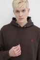 Gramicci bluza bawełniana One Point Hooded Sweatshirt brązowy G303.FT