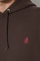 Βαμβακερή μπλούζα Gramicci One Point Hooded Sweatshirt G303.FT καφέ