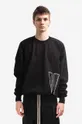 black Rick Owens cotton sweatshirt Men’s