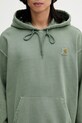 Carhartt WIP hanorac de bumbac Hooded Nelson Sweat verde I029963.1YFGD