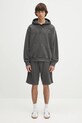 Carhartt WIP cotton sweatshirt Hooded Nelson Sweat I029963.87GD gray