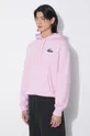 ροζ Βαμβακερή μπλούζα Lacoste