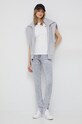 Lacoste bluza bawełniana SH6404 szary SS24