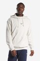 Bavlnená mikina Reebok Classic Small Vector Hoodie melanž béžová HS7152