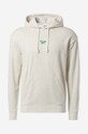 Bavlnená mikina Reebok Classic Small Vector Hoodie béžová HS7152