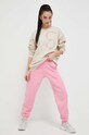 Ruházat adidas by Stella McCartney pamut melegítőfelső IA7713 bézs