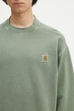 Carhartt WIP bluza bawełniana Nelson Sweat zielony I029957.1YFGD