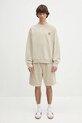 Хлопковая кофта Carhartt WIP Nelson Sweat I029957.2LPGD бежевый