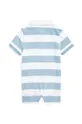 Хлопковый ромпер для младенцев Polo Ralph Lauren голубой