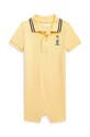 Polo Ralph Lauren rampers bawełniany niemowlęcy żółty 320865760002