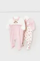 ροζ Φόρμες μωρού Mayoral Newborn 2-pack Για κορίτσια