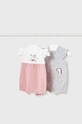 Βρεφικά φορμάκια Mayoral Newborn 2-pack Βρεφικό προϊόν ροζ 1742.2G.NEWBORN