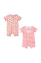 рожевий Бавовняний ромпер для немовлят Levi's 2-pack Для дівчаток