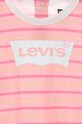 Dziewczynka Levi's rampers bawełniany niemowlęcy 2-pack 1EH319 różowy