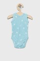 Детское боди из хлопка United Colors of Benetton 2 шт 3GI70B00F.W.SEASONAL голубой