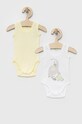 United Colors of Benetton body din bumbac pentru bebelusi 2-pack Produs pentru bebe galben 3GI70B00G.W.SEASONAL
