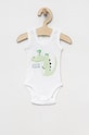 Bavlnené body pre bábätká United Colors of Benetton 2-pak 3GI70B00G.W.SEASONAL modrá SS23