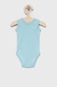 Bavlnené body pre bábätká United Colors of Benetton 2-pak 3GI70B00G.W.SEASONAL modrá