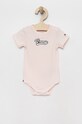 Dziewczynka Tommy Hilfiger body niemowlęce 3-pack KN0KN01606.G.PPYX różowy