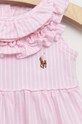 Κοριτσίστικα Βρεφικά βαμβακερά φορμάκια Polo Ralph Lauren 310900326003 ροζ
