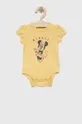 żółty GAP body bawełniane niemowlęce x Disney Dziewczęcy