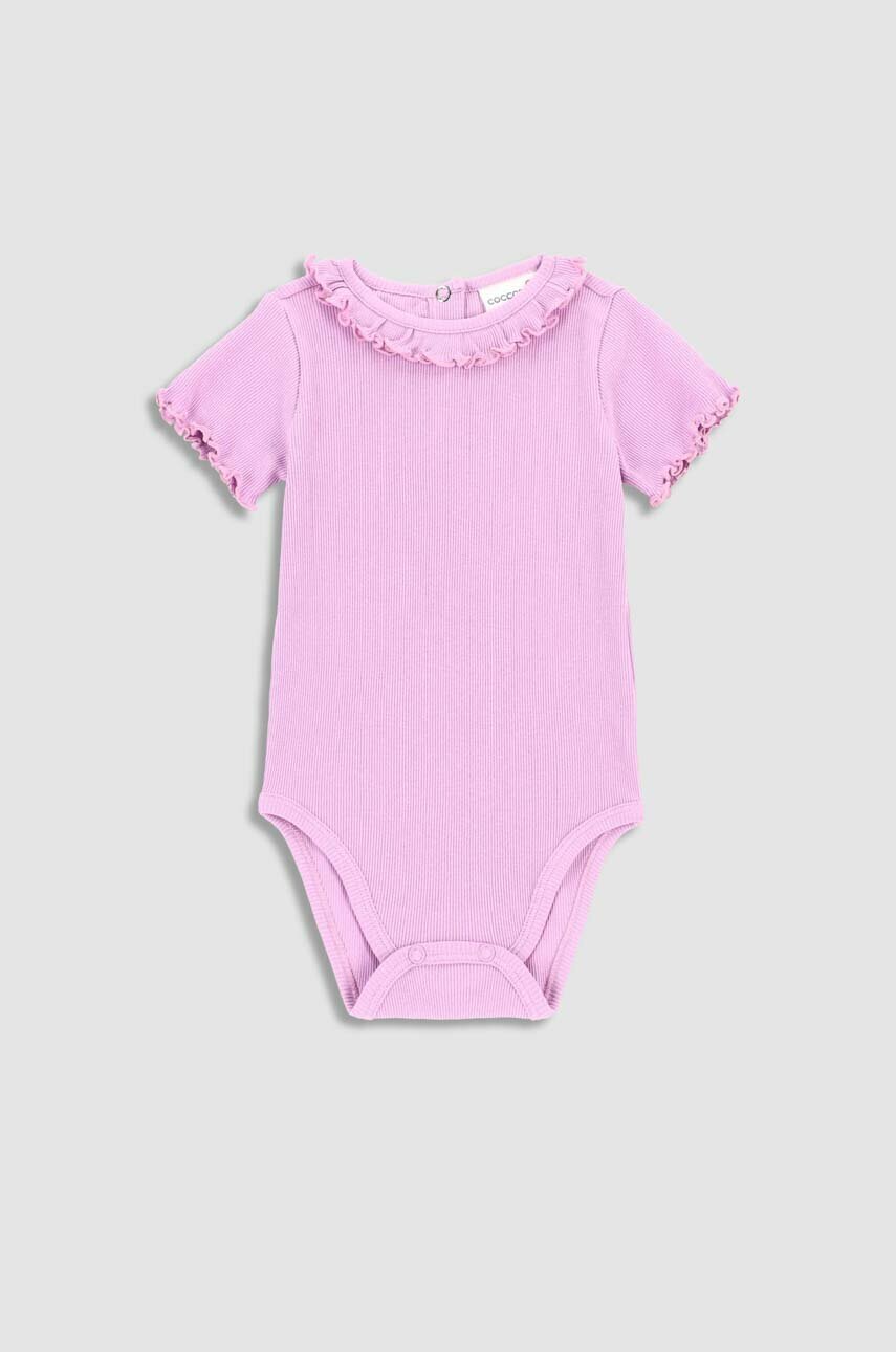 lavanda Coccodrillo body din bumbac pentru bebelusi De fete
