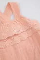 różowy Coccodrillo rampers bawełniany niemowlęcy