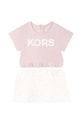 Дитяча бавовняна сукня Michael Kors Gift Box рожевий R92105.86.94