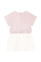 Дитяча бавовняна сукня Michael Kors R92105.86.94 рожевий SS23