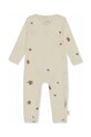 Дитяче бавовняне боді Konges Sløjd NEWBORN ONESIE GOTS KS3556 жовтий AA00
