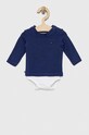 Бебешко боди Tommy Hilfiger тъмносин KN0KN01408.PPYX