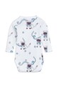 Mini Rodini body bawełniane niemowlęce 1100004550 biały SS23