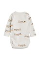 Бебешко боди от памук Mini Rodini 2324011197 сив SS23