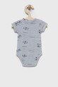 OVS body bawełniane niemowlęce 2-pack 1719981.Newborn niebieski
