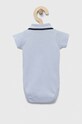 United Colors of Benetton body bawełniane niemowlęce 3CDIMB111.W.REPROPOSED niebieski SS23