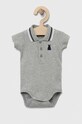 United Colors of Benetton body bawełniane niemowlęce Produkt niemowlęcy szary 3CDIMB111.W.REPROPOSED