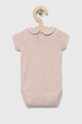 United Colors of Benetton body bawełniane niemowlęce 3I9WMB112.W.REPROPOSED beżowy SS23