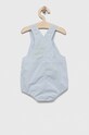United Colors of Benetton rampers bawełniany niemowlęcy 4U3K5850E.W.REPROPOSED niebieski SS23