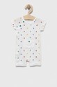 United Colors of Benetton rampers bawełniany niemowlęcy Produkt niemowlęcy biały 30NL0T00Z.W.SEASONAL