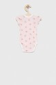 United Colors of Benetton body bawełniane niemowlęce 2-pack różowy 3ZBL0B090.W.SEASONAL