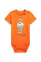 Polo Ralph Lauren body bawełniane niemowlęce Produkt niemowlęcy pomarańczowy 320865748002