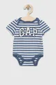 mornarsko modra Bombažen body za dojenčka GAP Otroški