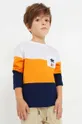 narančasta Dječja pamučna majica dugih rukava Mayoral Za dječake