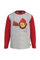 Lego longsleeve bawełniany dziecięcy nadruk szary 12010748.B